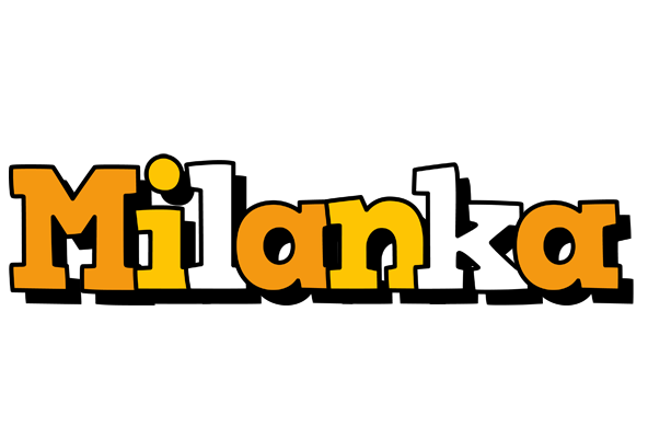 Milanka cartoon logo
