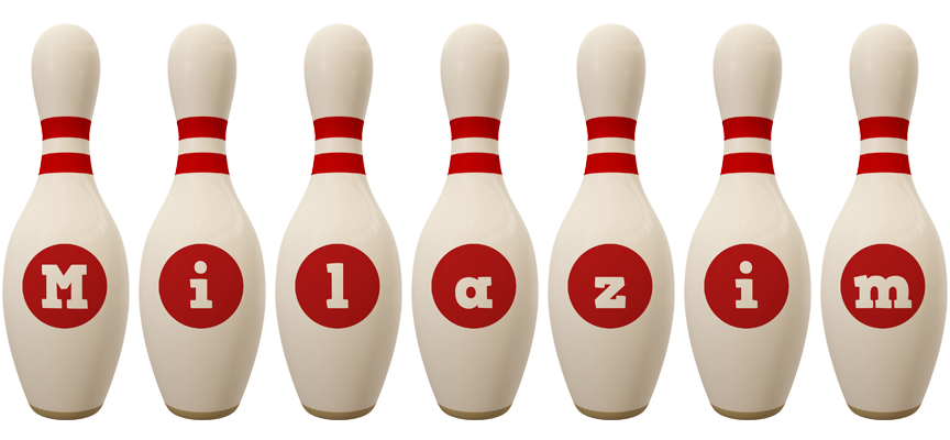 Milazim bowling-pin logo