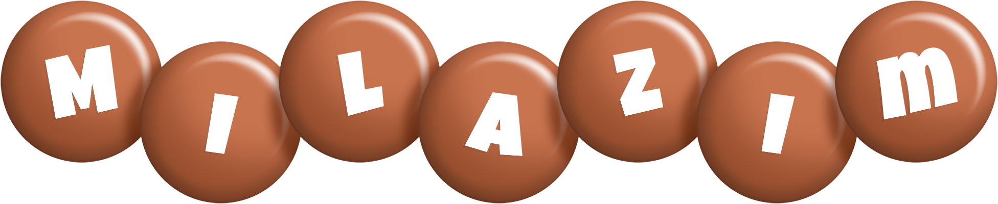 Milazim candy-brown logo