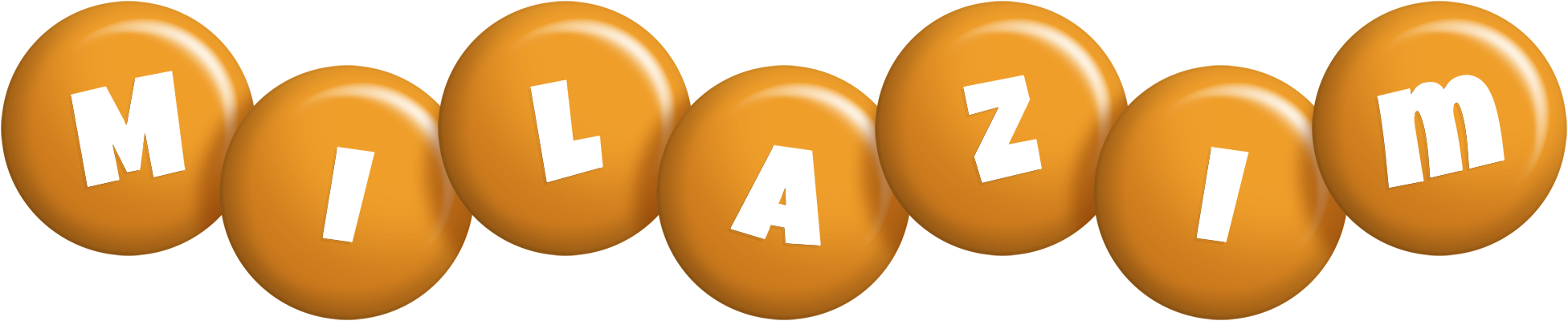 Milazim candy-orange logo