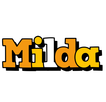 Milda cartoon logo