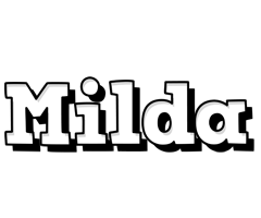 Milda snowing logo