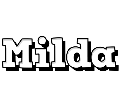 Milda snowing logo