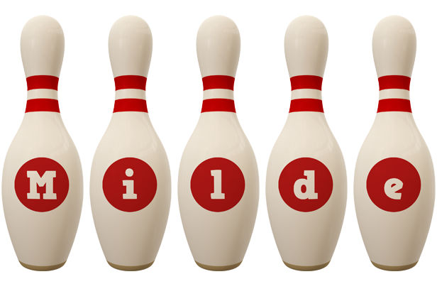 Milde bowling-pin logo