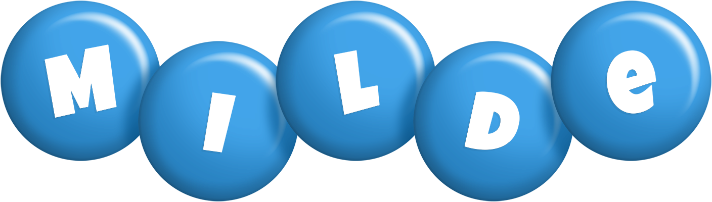 Milde candy-blue logo