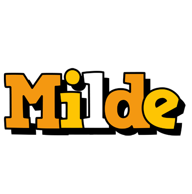 Milde cartoon logo