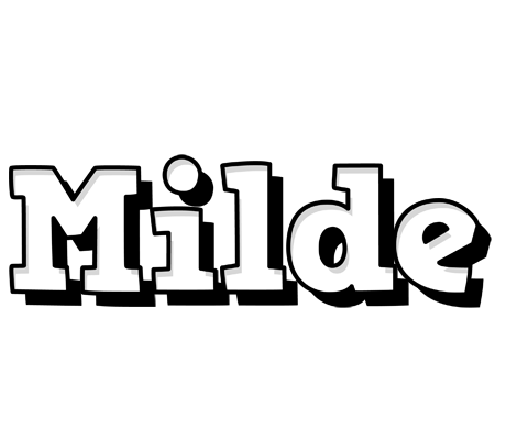 Milde snowing logo