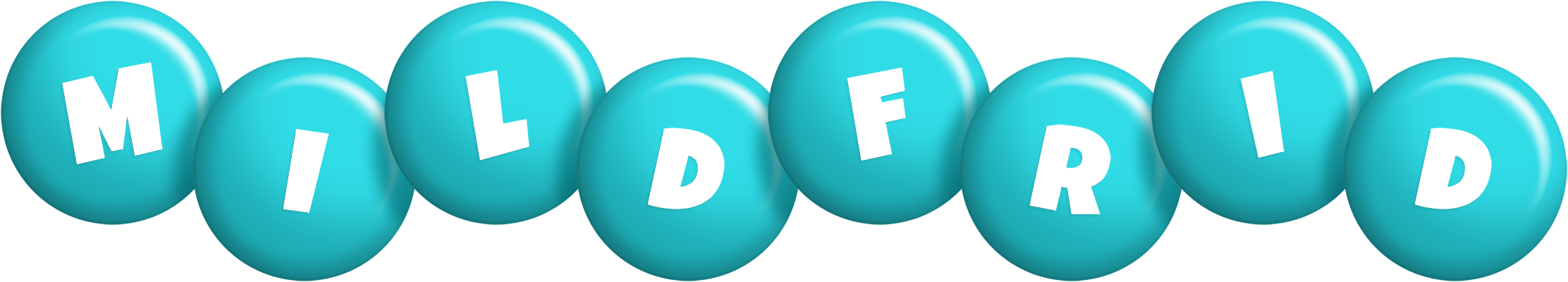Mildfrid candy-azur logo
