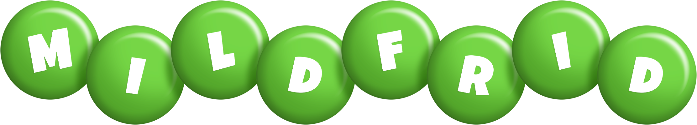 Mildfrid candy-green logo