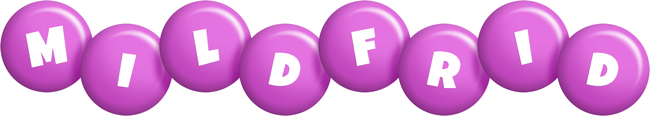 Mildfrid candy-purple logo