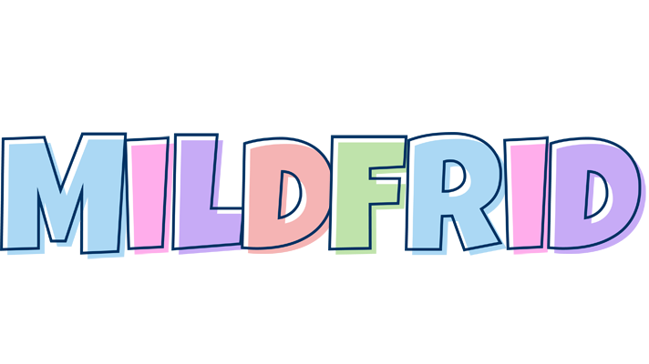 Mildfrid pastel logo