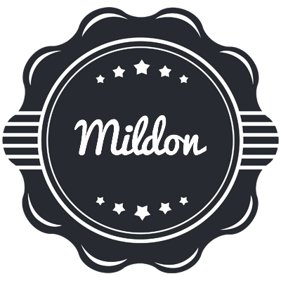 Mildon badge logo