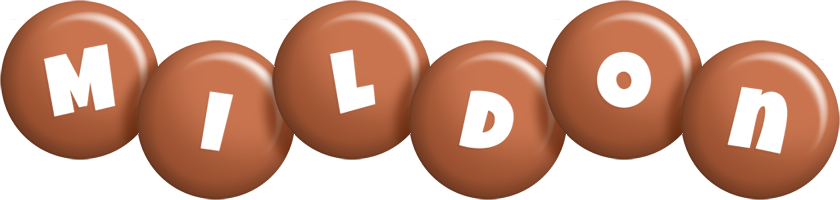 Mildon candy-brown logo