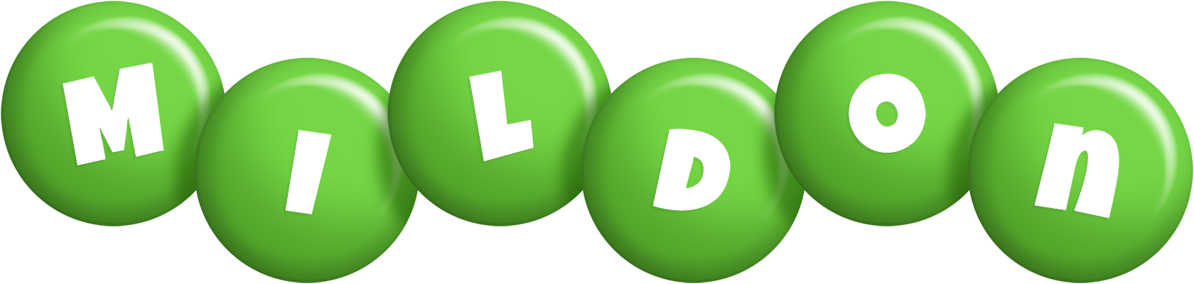 Mildon candy-green logo