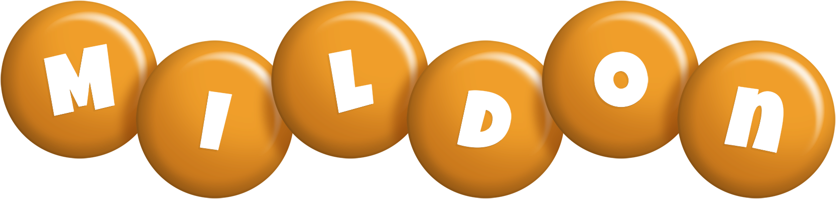 Mildon candy-orange logo