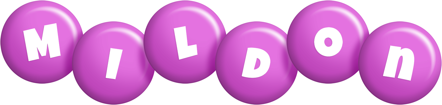 Mildon candy-purple logo