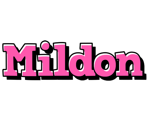 Mildon girlish logo