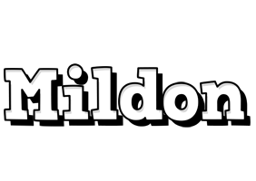 Mildon snowing logo