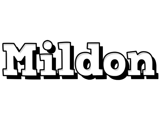 Mildon snowing logo