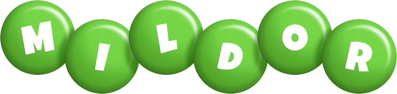 Mildor candy-green logo