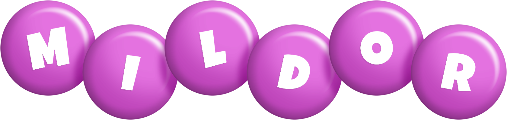 Mildor candy-purple logo