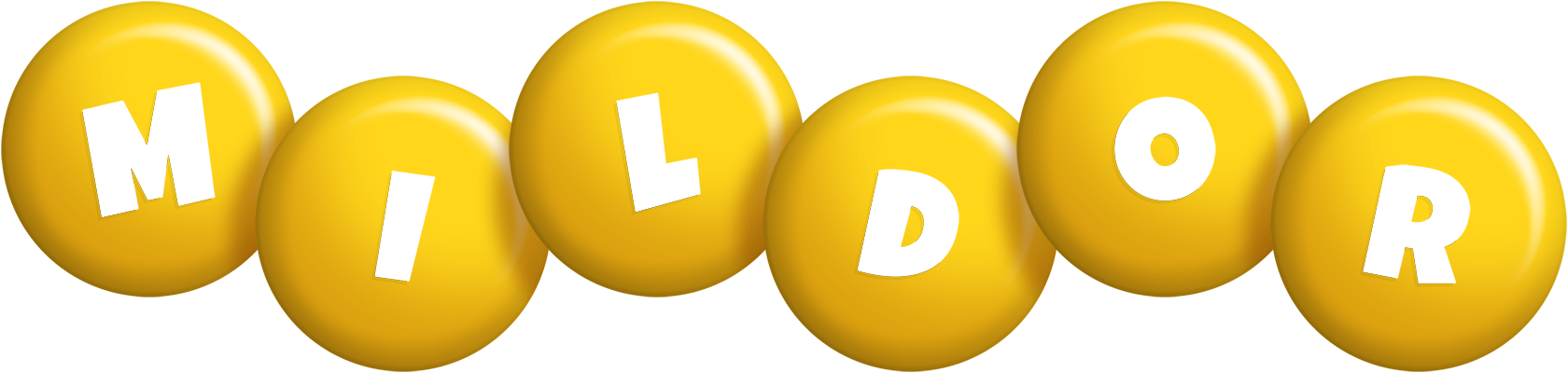 Mildor candy-yellow logo