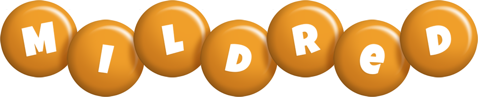 Mildred candy-orange logo
