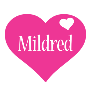 Mildred love-heart logo