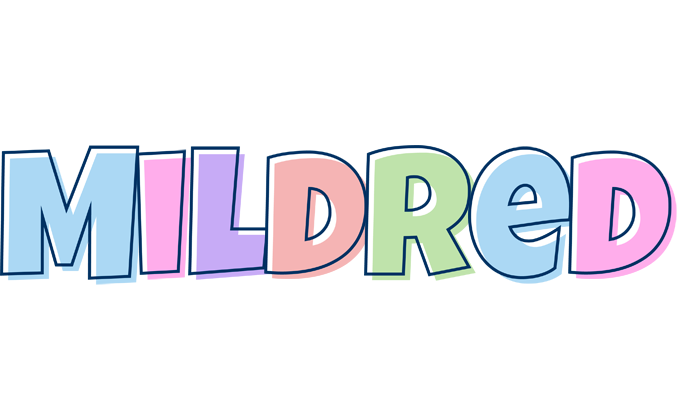 Mildred pastel logo