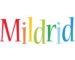 Mildrid birthday logo