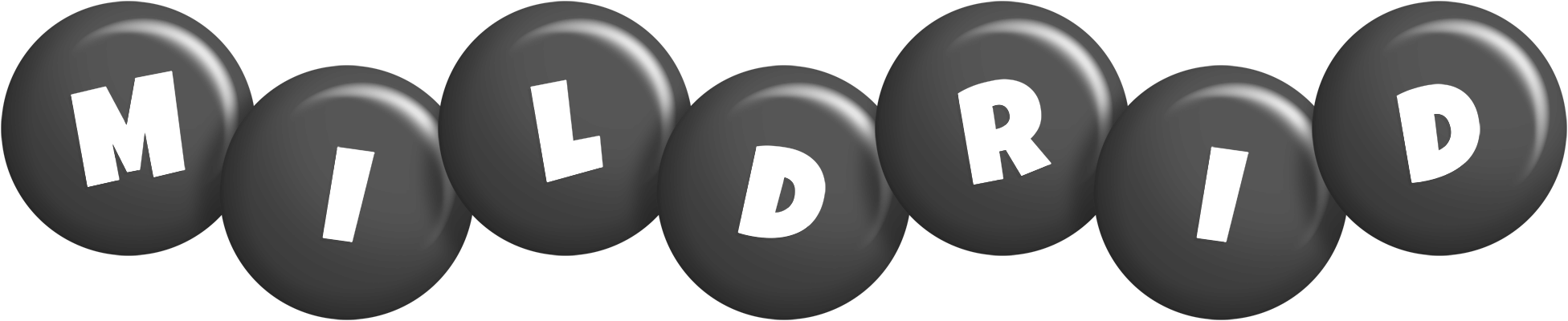Mildrid candy-black logo