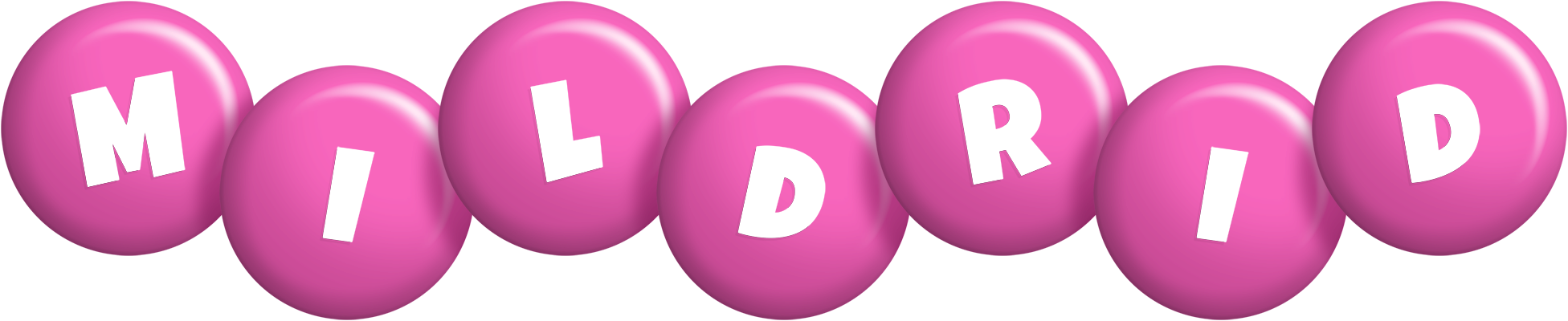 Mildrid candy-pink logo