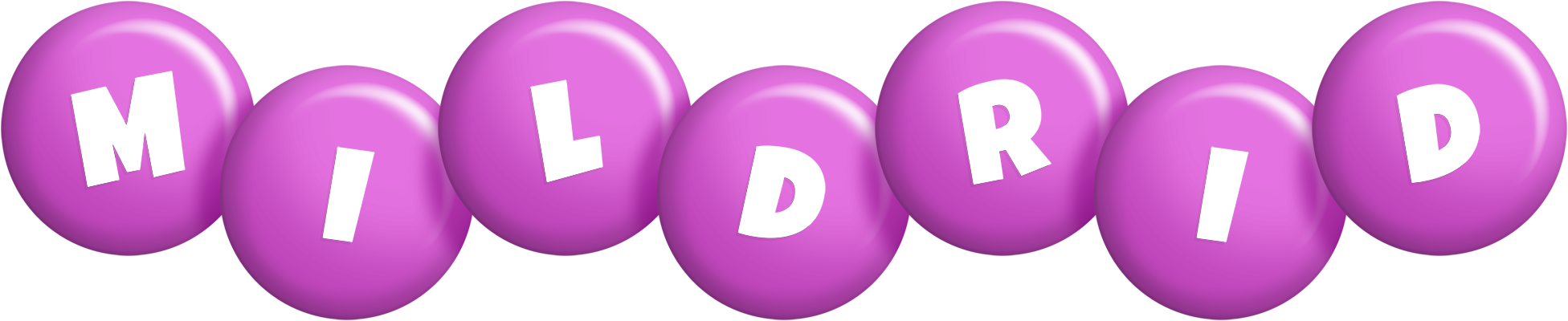 Mildrid candy-purple logo