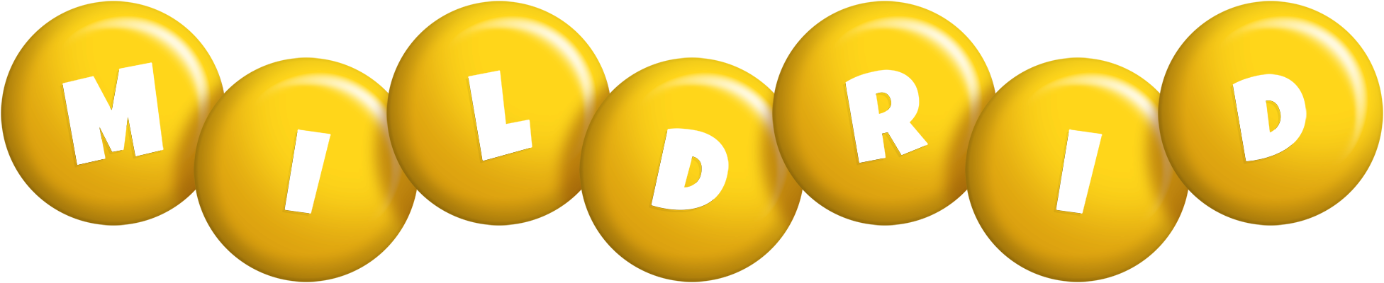 Mildrid candy-yellow logo