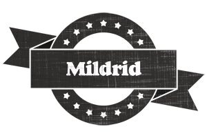 Mildrid grunge logo