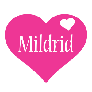 Mildrid love-heart logo