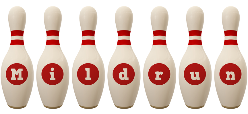 Mildrun bowling-pin logo