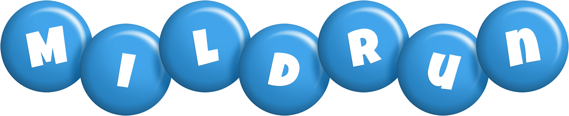 Mildrun candy-blue logo