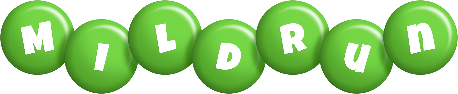 Mildrun candy-green logo