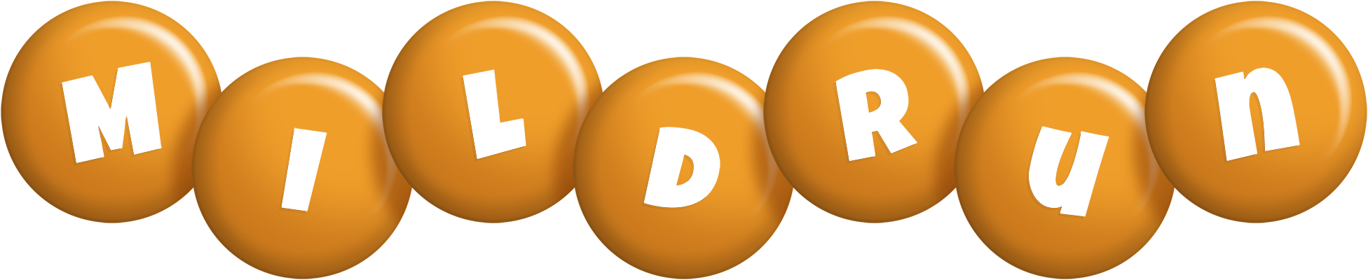 Mildrun candy-orange logo