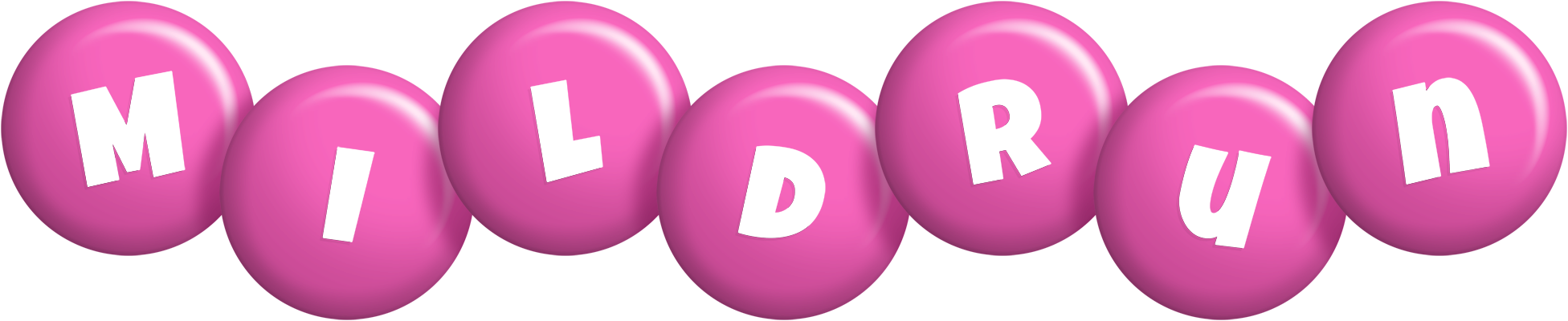 Mildrun candy-pink logo