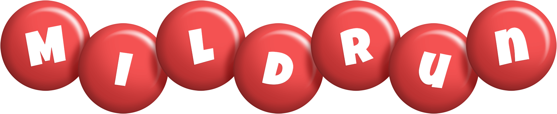 Mildrun candy-red logo