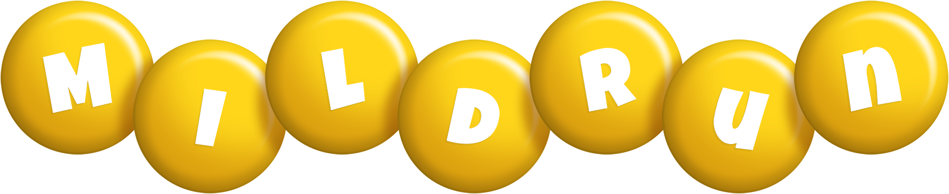 Mildrun candy-yellow logo