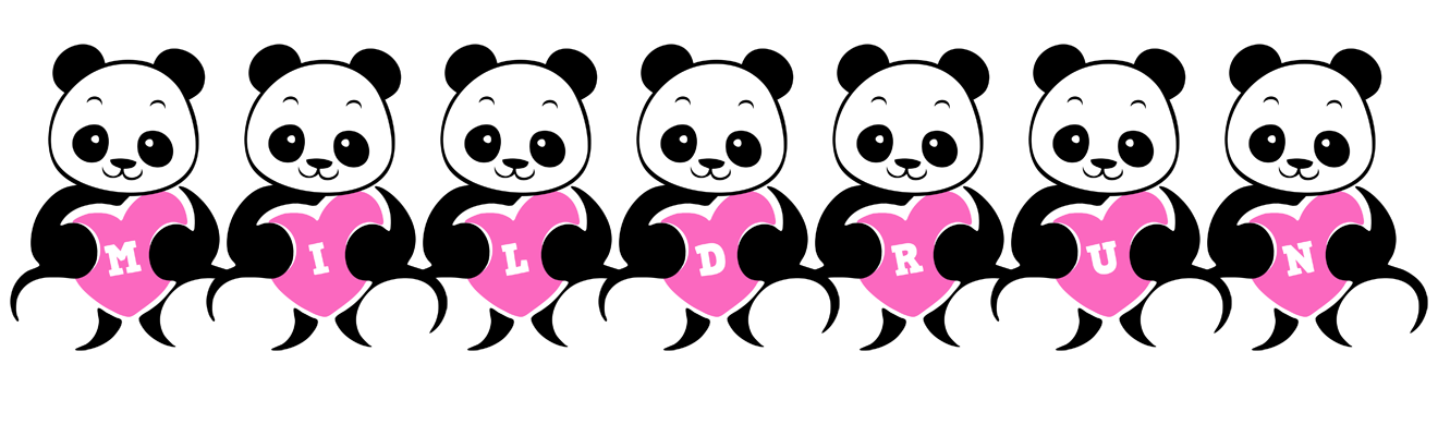 Mildrun love-panda logo