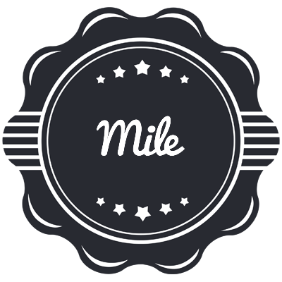Mile badge logo