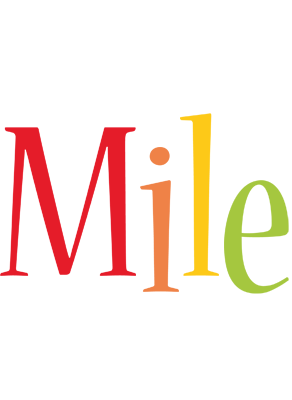 Mile birthday logo
