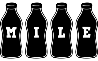 Mile bottle logo