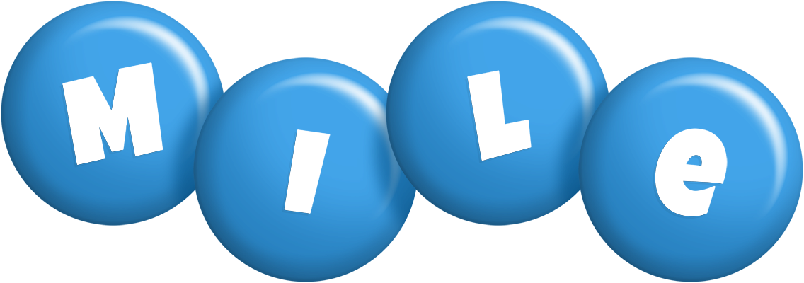 Mile candy-blue logo