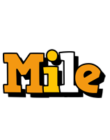 Mile cartoon logo