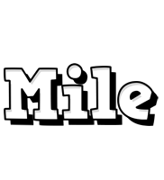 Mile snowing logo